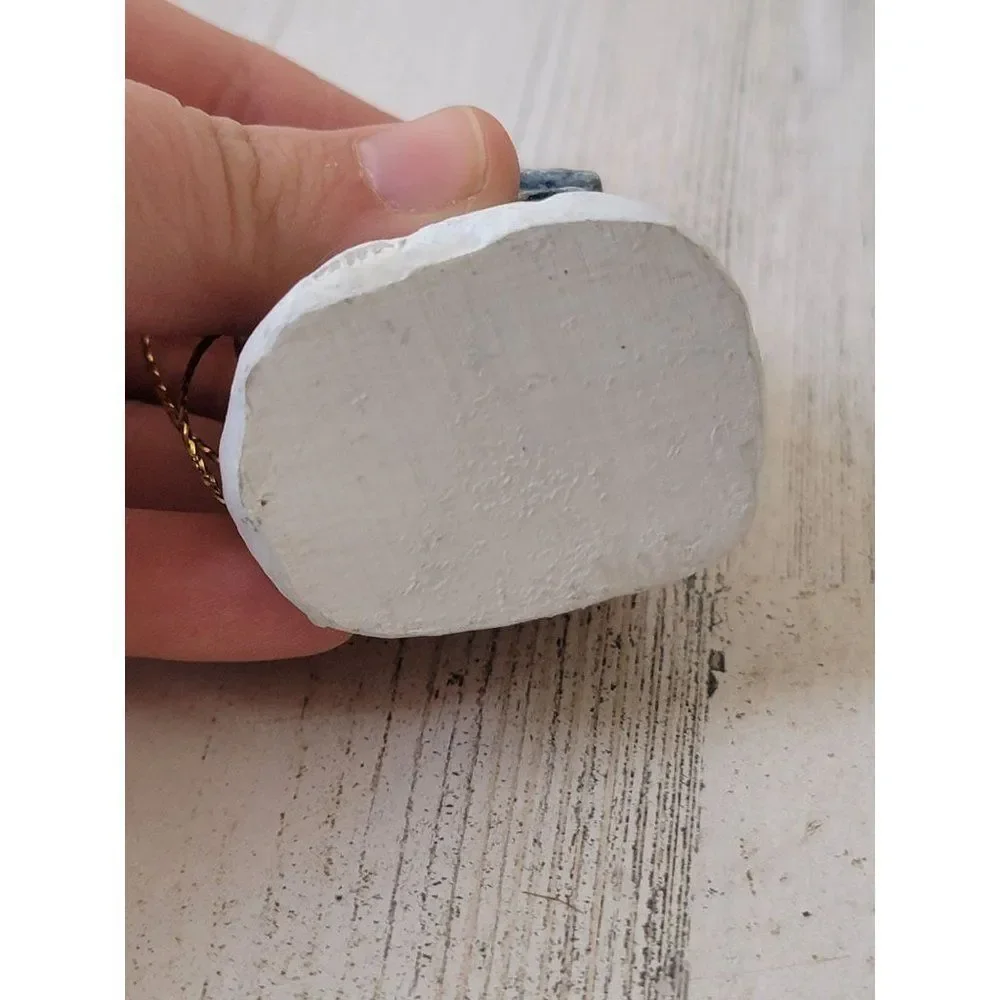 Mini Snow blue house wreath pine tree ornament Xmas‎ decor